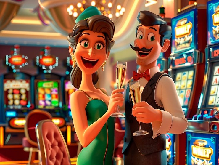 Caribbean Stud Poker live dealer table at slot555 showing five community cards and dealer hand